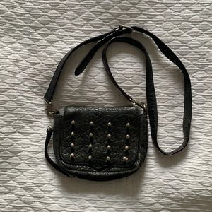 Rebecca Minkoff Black Leather Studded Cross-body Bag